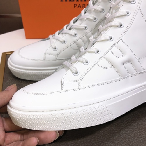 Replica Hermes High Tops Shoes For Men #1156188 $115.00 USD for Wholesale