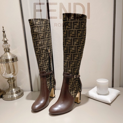 Replica Fendi Fashion Boots For Women #1159045 $160.00 USD for Wholesale