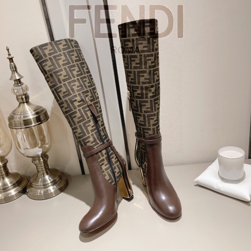 Replica Fendi Fashion Boots For Women #1159045 $160.00 USD for Wholesale