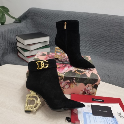 Replica Dolce & Gabbana D&G Boots For Women #1163109 $172.00 USD for Wholesale