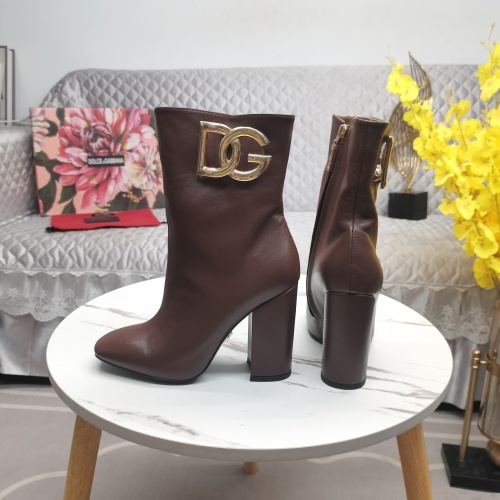 Replica Dolce & Gabbana D&G Boots For Women #1163370 $160.00 USD for Wholesale