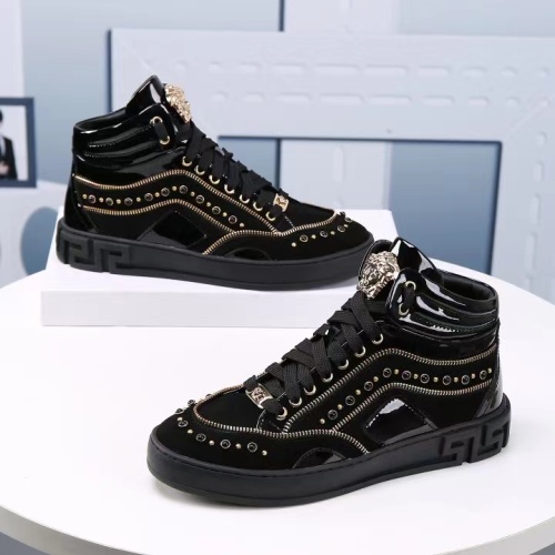 Cheap Versace High Tops Shoes For Men #1163740, $$82.00 USD On Versace High Tops Shoes