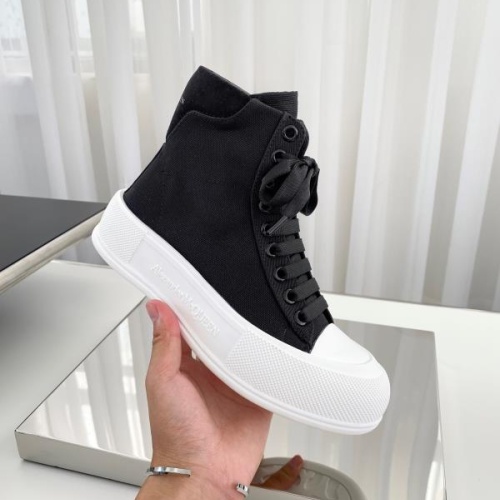 Replica Alexander McQueen High Tops Shoes For Women #1174902 $96.00 USD for Wholesale