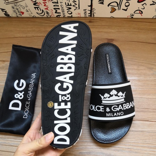 Replica Dolce & Gabbana D&G Slippers For Men #1177215 $48.00 USD for Wholesale