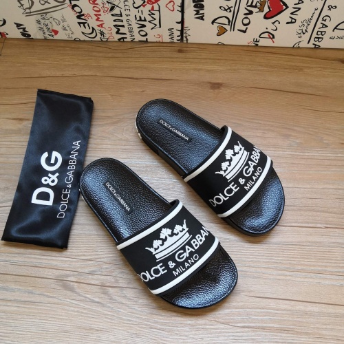 Replica Dolce & Gabbana D&G Slippers For Men #1177215 $48.00 USD for Wholesale