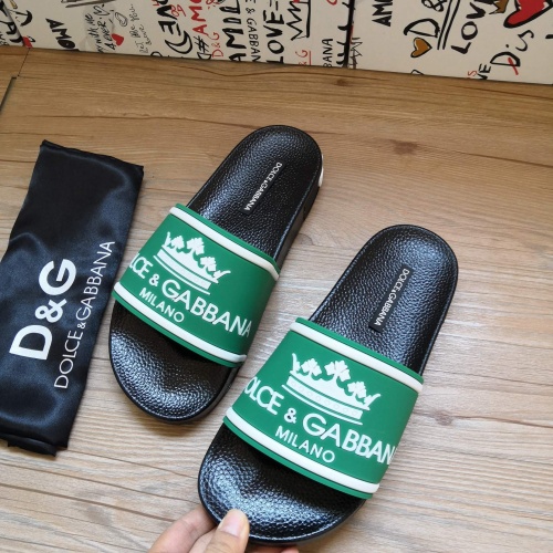 Replica Dolce & Gabbana D&G Slippers For Men #1177217 $48.00 USD for Wholesale