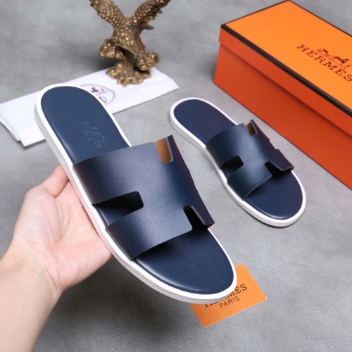 Replica Hermes Slippers For Men #1186618 $45.00 USD for Wholesale