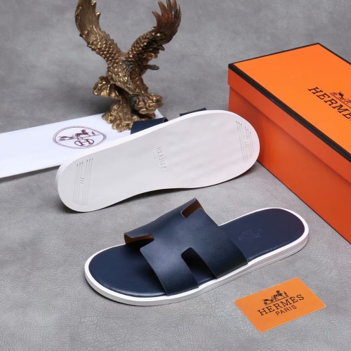 Replica Hermes Slippers For Men #1186618 $45.00 USD for Wholesale