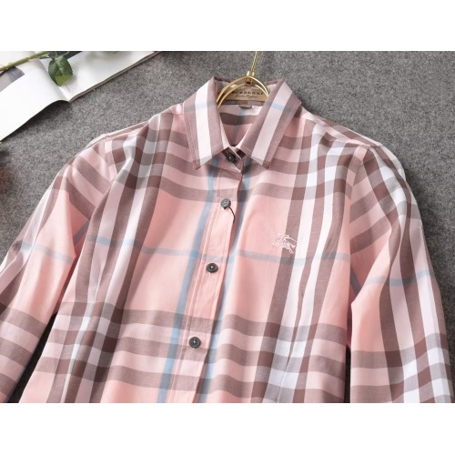 Replica Burberry Shirts Long Sleeved For Women #1192287 $36.00 USD for Wholesale