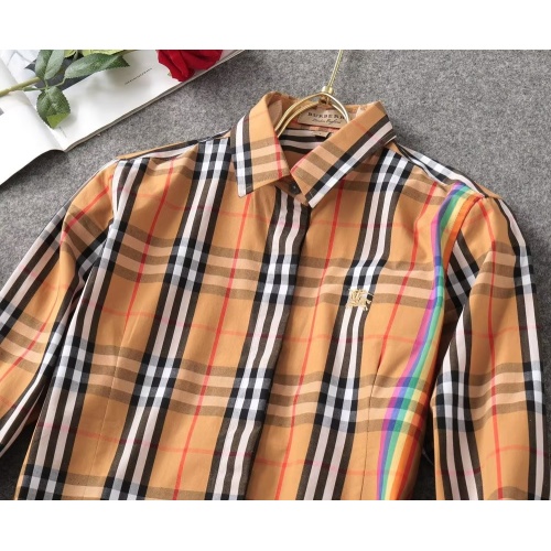 Replica Burberry Shirts Long Sleeved For Women #1192293 $36.00 USD for Wholesale