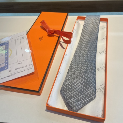 Replica Hermes Necktie For Men #1194599 $34.00 USD for Wholesale