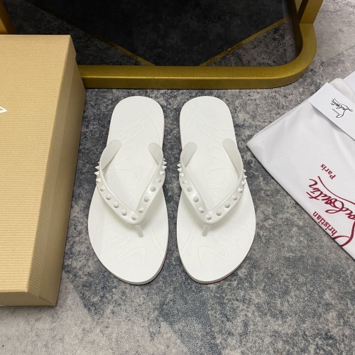 Cheap Christian Louboutin CL Slippers For Men #1195454, $$42.00 USD On Christian Louboutin CL Slippers