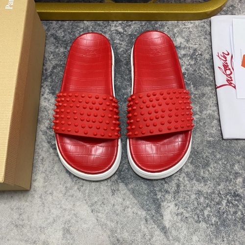 Cheap Christian Louboutin CL Slippers For Men #1195457, $$64.00 USD On Christian Louboutin CL Slippers