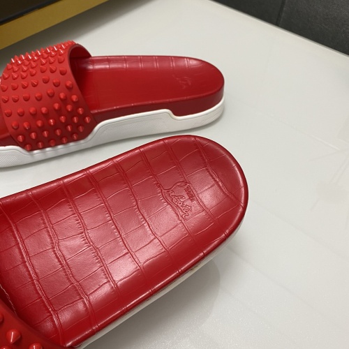 Replica Christian Louboutin CL Slippers For Men #1195457 $64.00 USD for Wholesale