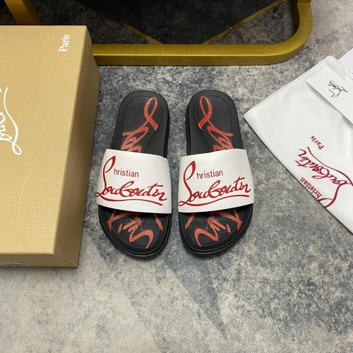 Cheap Christian Louboutin CL Slippers For Men #1195465, $$56.00 USD On Christian Louboutin CL Slippers