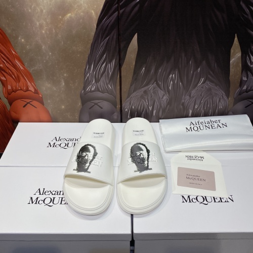 Replica Alexander McQueen Slippers For Men #1195629 $45.00 USD for Wholesale