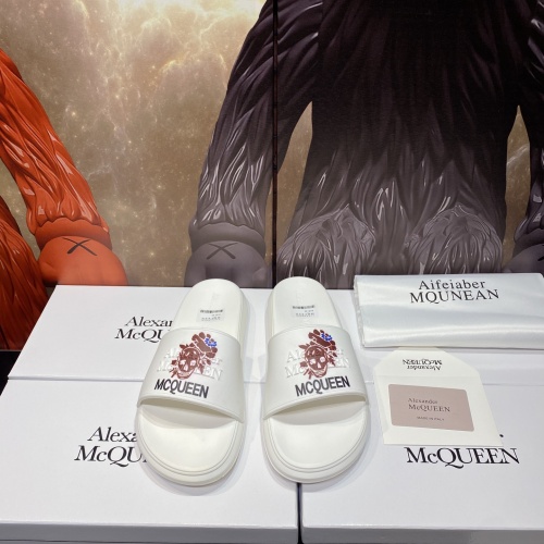 Replica Alexander McQueen Slippers For Men #1195638 $45.00 USD for Wholesale