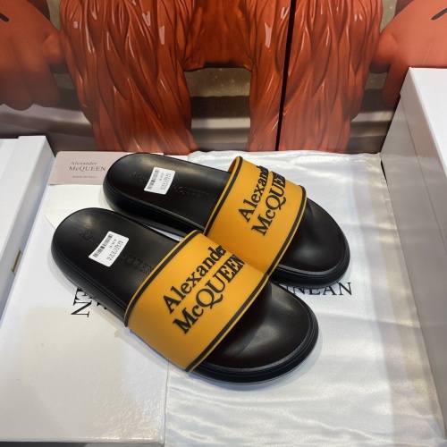 Replica Alexander McQueen Slippers For Men #1195662 $45.00 USD for Wholesale