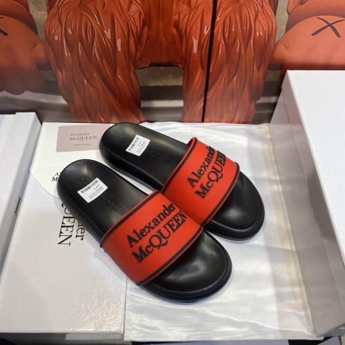 Replica Alexander McQueen Slippers For Men #1195663 $45.00 USD for Wholesale