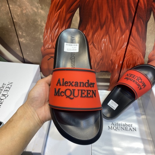 Replica Alexander McQueen Slippers For Men #1195663 $45.00 USD for Wholesale