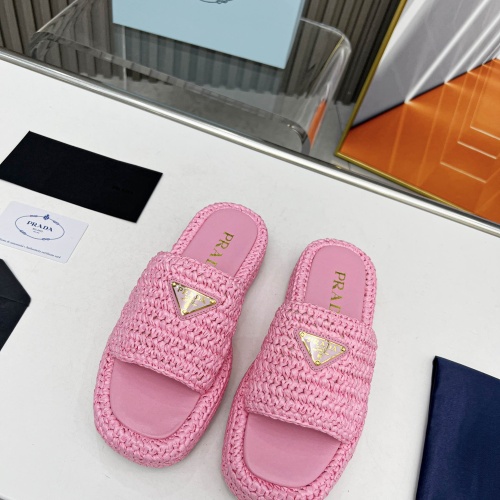 Replica Prada Slippers For Women #1197546 $96.00 USD for Wholesale