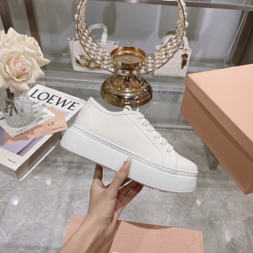 Replica MIU MIU Casual Shoes For Women #1197554 $100.00 USD for Wholesale