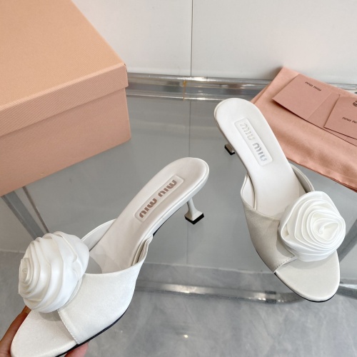 Replica MIU MIU Slippers For Women #1197566 $98.00 USD for Wholesale