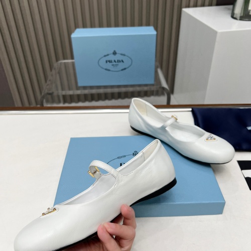 Replica Prada Flat Shoes For Women #1198291 $98.00 USD for Wholesale