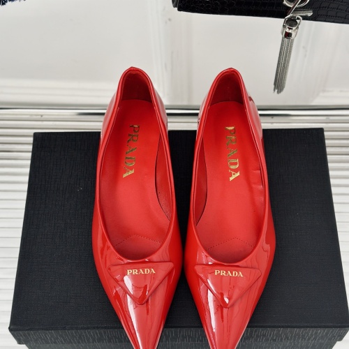 Replica Prada Flat Shoes For Women #1198424 $112.00 USD for Wholesale