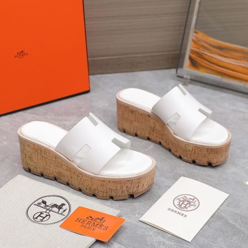 Replica Hermes Slippers For Women #1198802 $102.00 USD for Wholesale