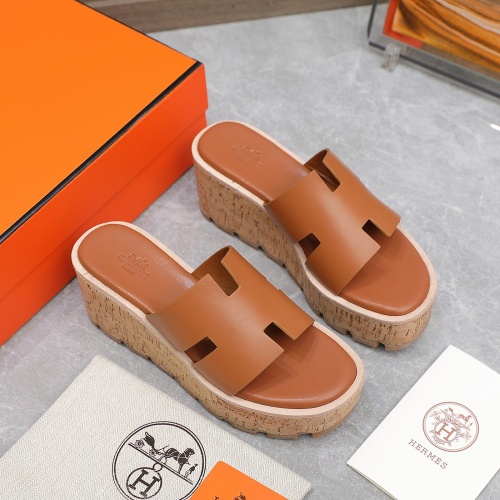 Replica Hermes Slippers For Women #1198803 $102.00 USD for Wholesale