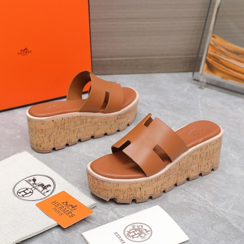 Replica Hermes Slippers For Women #1198803 $102.00 USD for Wholesale