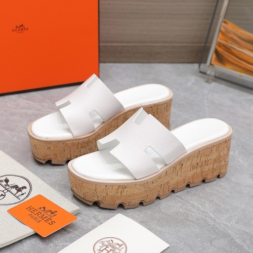 Replica Hermes Slippers For Women #1198805 $102.00 USD for Wholesale