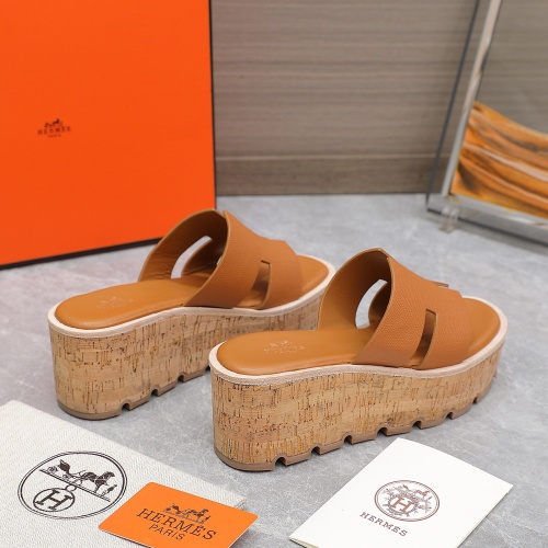 Replica Hermes Slippers For Women #1198806 $102.00 USD for Wholesale