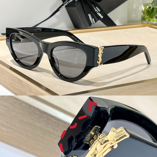 Cheap Yves Saint Laurent YSL AAA Quality Sunglasses #1201095, $$68.00 USD On Yves Saint Laurent YSL AAA Quality Sunglasses