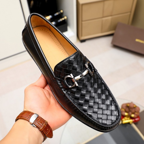 Replica Bottega Veneta BV Leather Shoes For Men #1204497 $85.00 USD for Wholesale