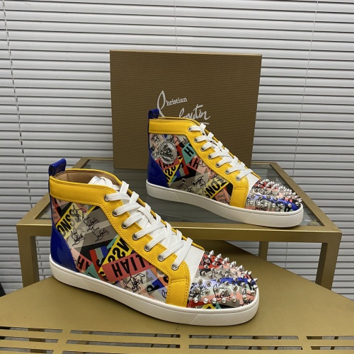 Cheap Christian Louboutin High Top Shoes For Men #1208767, $$96.00 USD On Christian Louboutin High Top Shoes