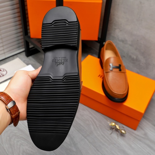 Replica Hermes Leather Shoes For Men #1209459 $82.00 USD for Wholesale