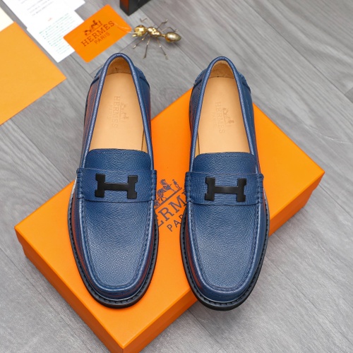 Replica Hermes Leather Shoes For Men #1209460 $82.00 USD for Wholesale