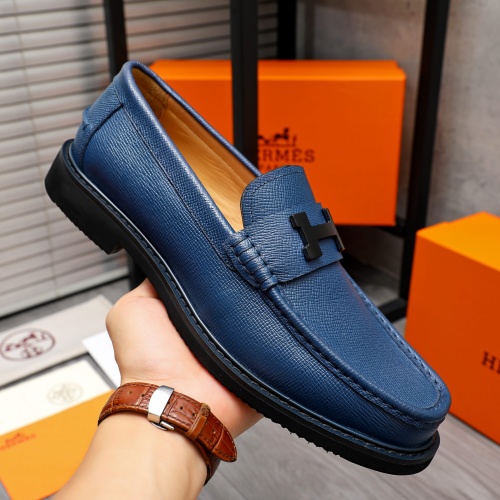 Replica Hermes Leather Shoes For Men #1209460 $82.00 USD for Wholesale