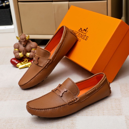 Cheap Hermes Leather Shoes For Men #1209632, $$72.00 USD On Hermes Leather Shoes