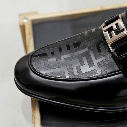 Replica Fendi Leather Shoes For Men #1209668 $80.00 USD for Wholesale