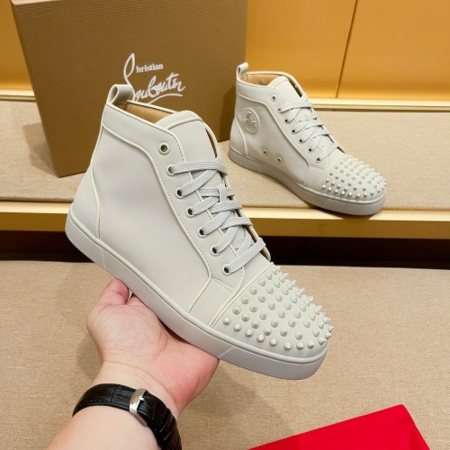 Cheap Christian Louboutin High Top Shoes For Men #1209933, $$85.00 USD On Christian Louboutin High Top Shoes