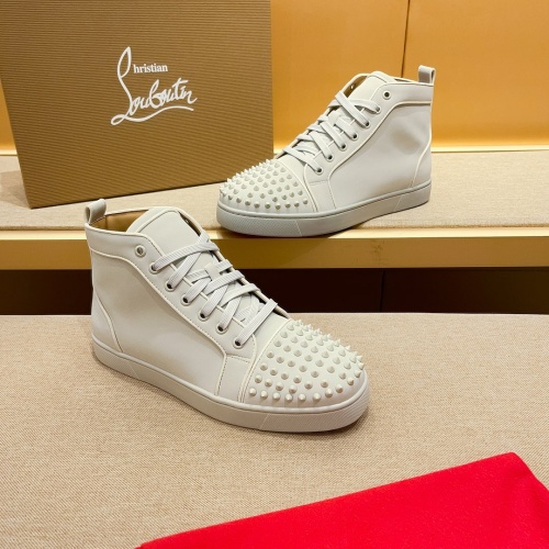 Replica Christian Louboutin High Top Shoes For Men #1209933 $85.00 USD for Wholesale