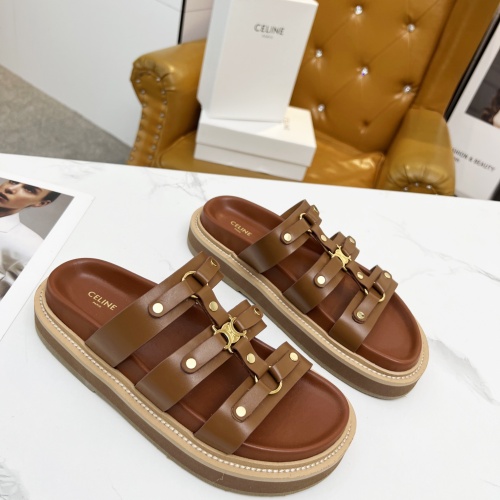 Replica Celine Slippers For Women #1209943 $85.00 USD for Wholesale