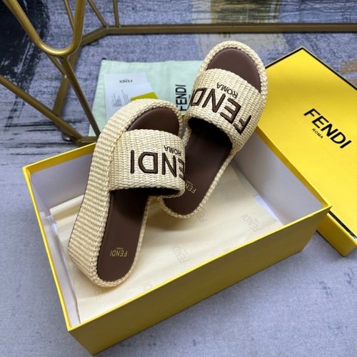 Replica Fendi Slippers For Women #1210007 $88.00 USD for Wholesale