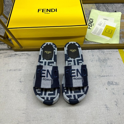 Replica Fendi Slippers For Women #1210014 $85.00 USD for Wholesale