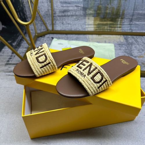 Replica Fendi Slippers For Women #1210029 $80.00 USD for Wholesale