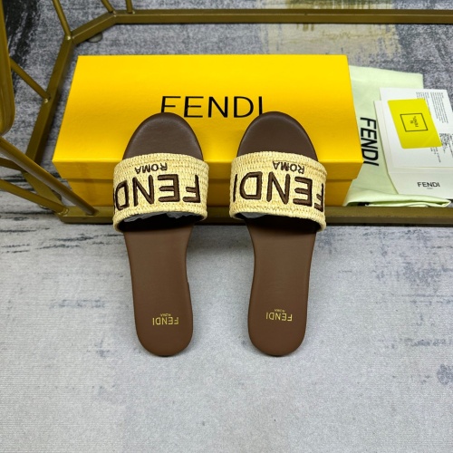 Replica Fendi Slippers For Women #1210029 $80.00 USD for Wholesale