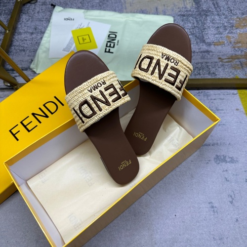 Replica Fendi Slippers For Women #1210029 $80.00 USD for Wholesale